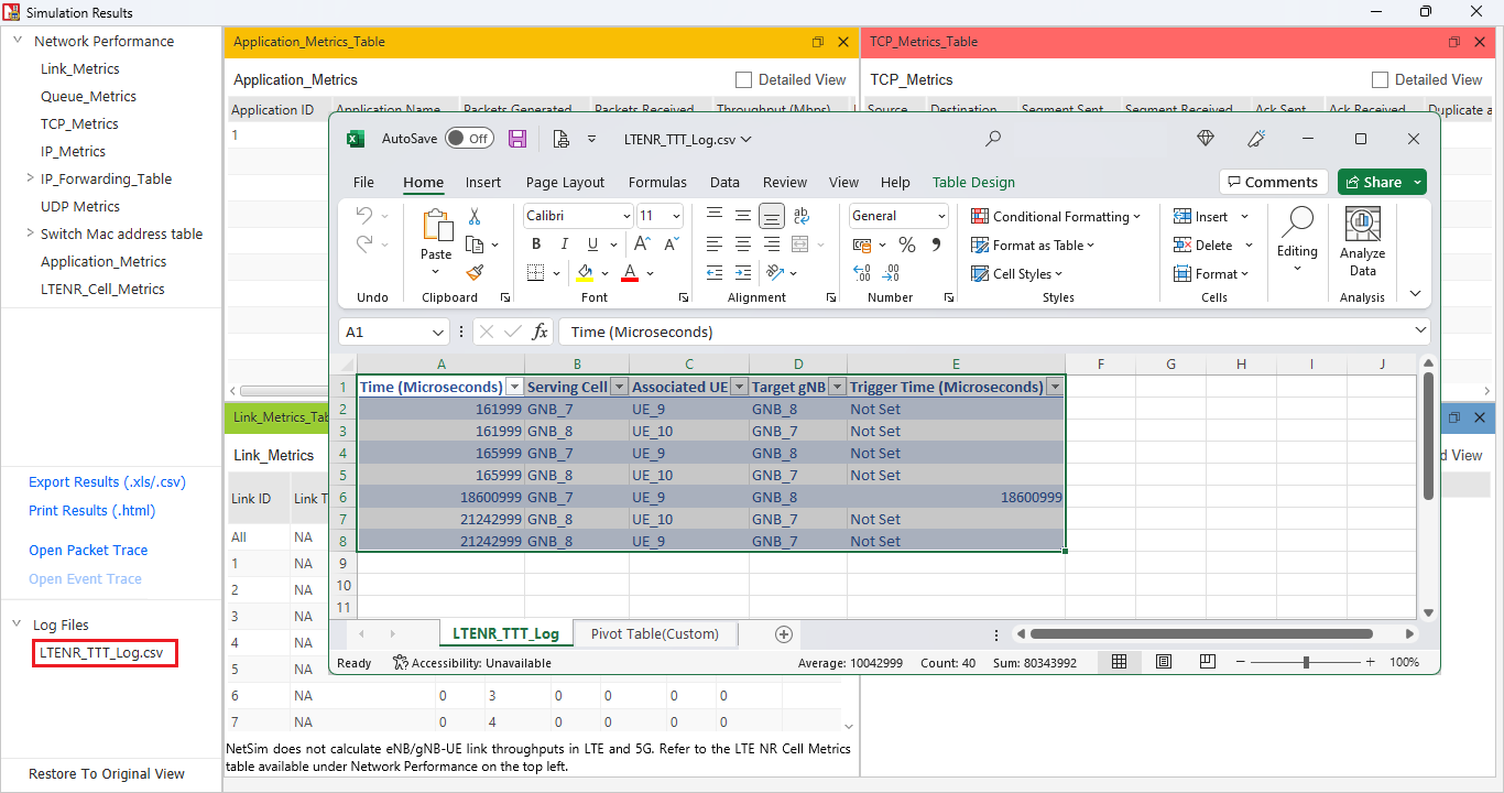 Graphical user interface, application, table, Excel Description automatically generated